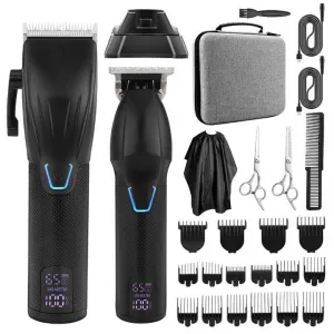 مجموعة من قصاصات الشعر القابلة لإعادة .  range of rechargeable hair clippers for professional barbers specializing in the manufacture of razors and