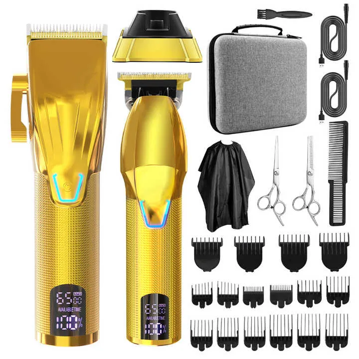مجموعة من قصاصات الشعر القابلة لإعادة .  range of rechargeable hair clippers for professional barbers specializing in the manufacture of razors and