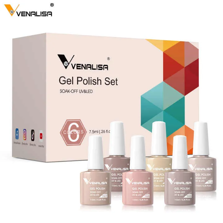 مجموعة طلاء أظافر جل - Venalisa Gel Nail