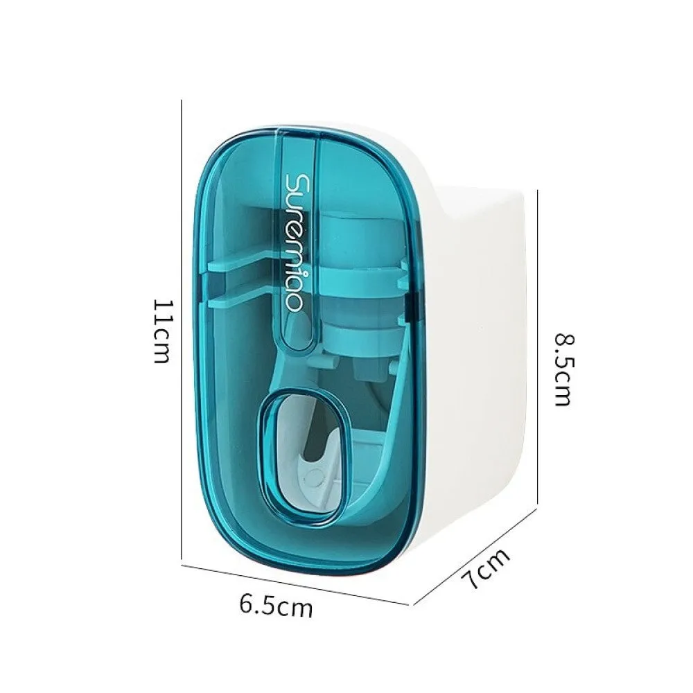 1 Pcs Automatic Toothpaste Dispenser Bathroom Accessories Wall Mount Lazy Toothpaste Squeezer Toothbrush Holder