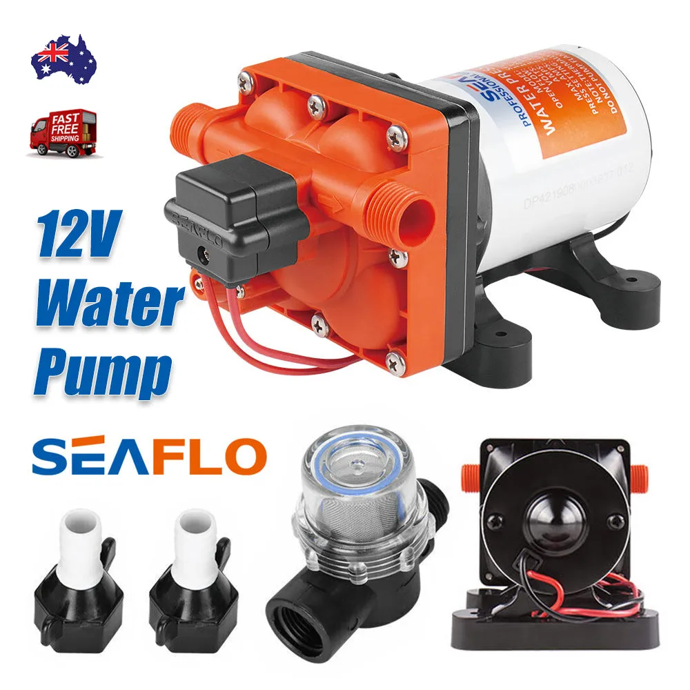 3 G/m RV Supreme 12V Water Pump | Caravan Motorhome Camper Trailer Boat | Seaflo