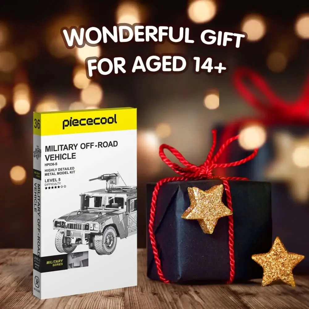 3d Metal Puzzle Model Building Kits 4wd Military Automobile Jigsaw Toy Christmas Birthday Gifts for Adults Kids
