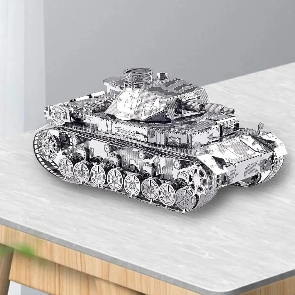 3d Metal Puzzle Model Building Kits German Iv Tank Jigsaw Toy Christmas Birthday Gifts for Adults Kids