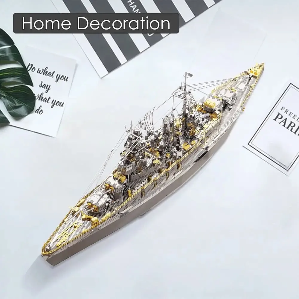 3d Metal Puzzle Model Building Kits Nagato Class Battleship Jigsaw Toy Christmas Birthday Gifts for Adults Kids