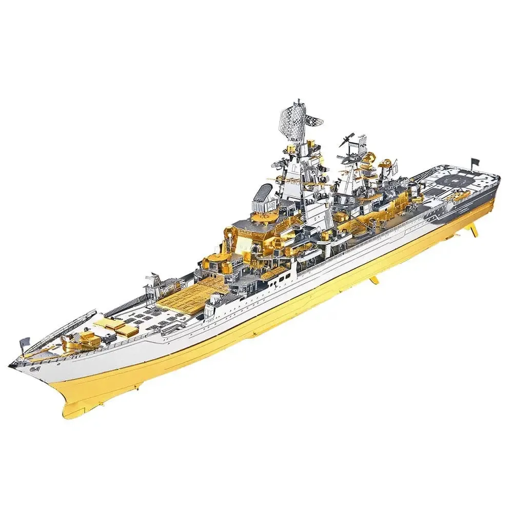 3d Metal Puzzle -russian Battlecruiser Pyotr Diy Jigsaw Toy Model Building Kits Christmas Gifts for Adults Kids