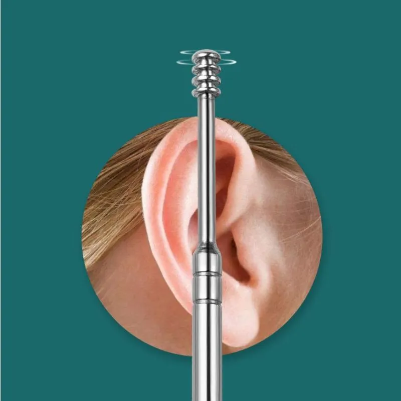 6 In 1 Portable Stainless Steel Ear Pick Green