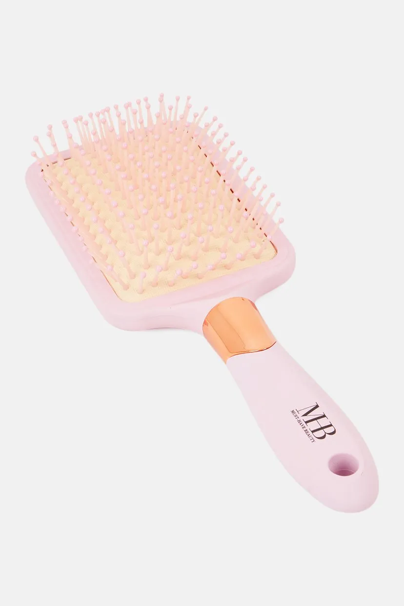 Almar MHB Premium Quality Soft Touch Paddle Brush, Pink