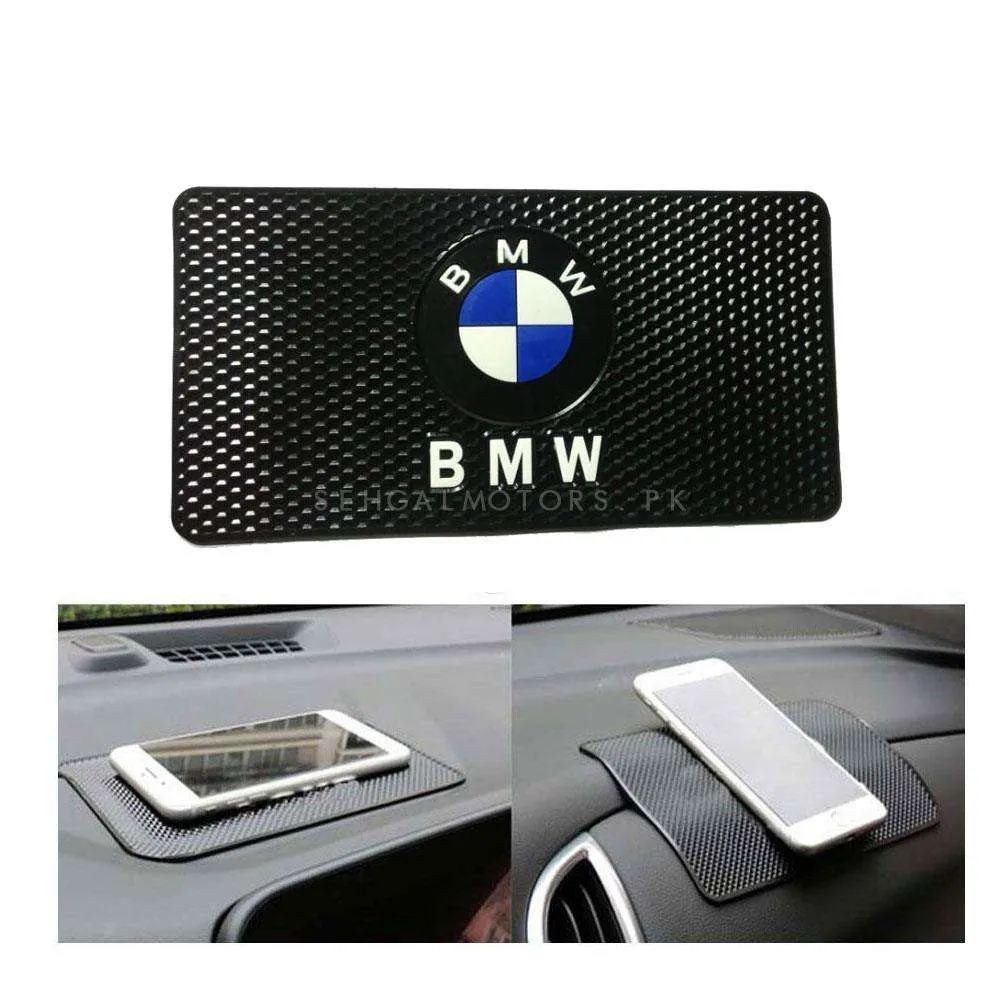 BMW Motorsport Anti-Skid Nonslip Dashboard Mats - Silicon Type Material | Car Anti Slip Mat