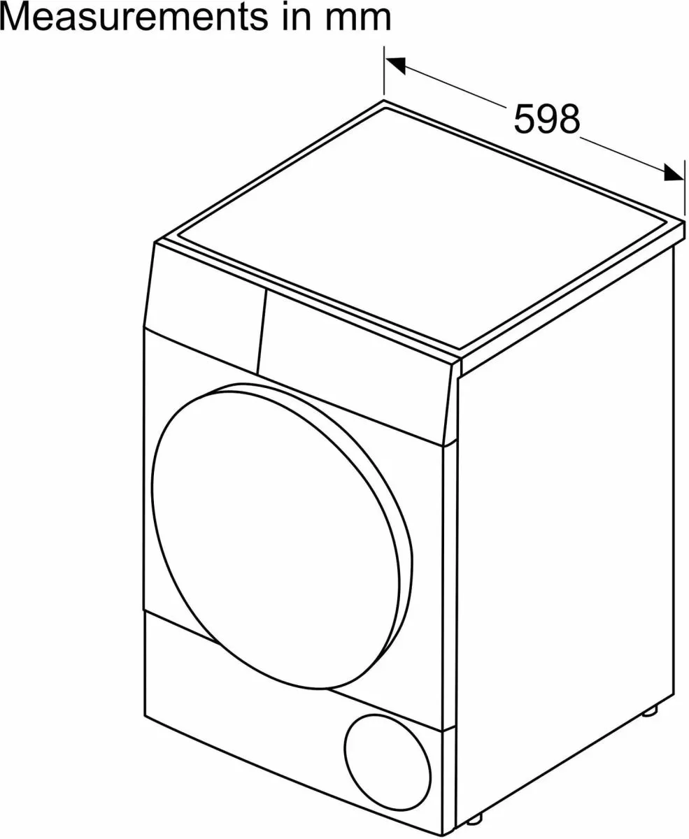 Bosch Series 4 WTN83203GB 8kg Condenser Tumble Dryer - White