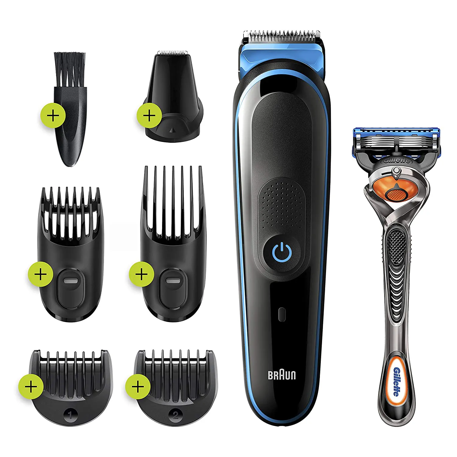 Braun Hair Clippers for Men MGK3220, 6-in-1 Beard Trimmer, Ear and Nose Trimmer, Mens Grooming Kit, Cordless & Rechargeable