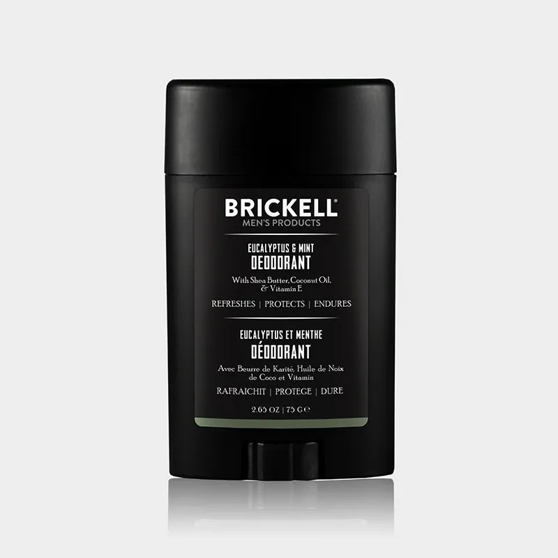 Brickell Men's Products - Deodorant Eucalyptus & Mint, 75g