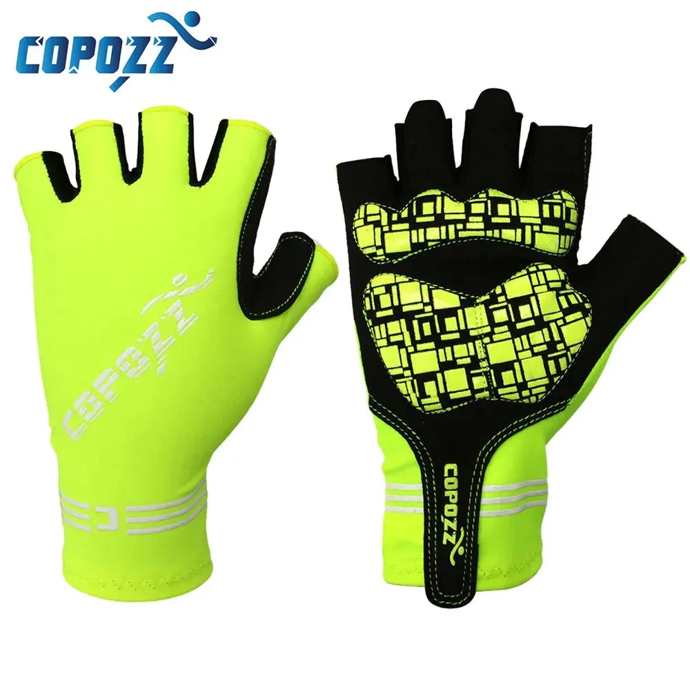COPOZZ Half Finger GEL Cycling Gloves Mountain Mtb Anti Slip Bicycle Bike Gloves for riding Guantes Ciclismo Men Women Sport