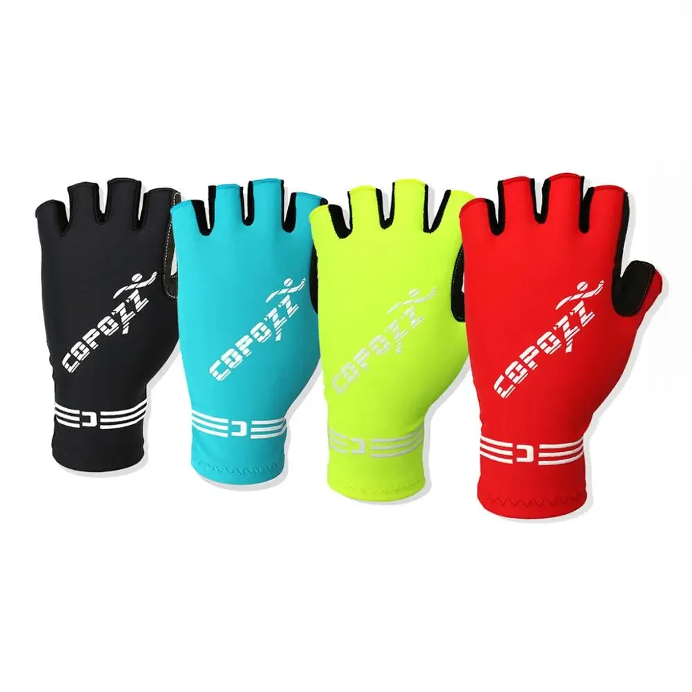 COPOZZ Half Finger GEL Cycling Gloves Mountain Mtb Anti Slip Bicycle Bike Gloves for riding Guantes Ciclismo Men Women Sport