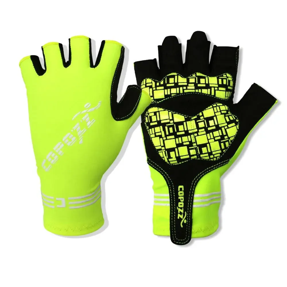 COPOZZ Half Finger GEL Cycling Gloves Mountain Mtb Anti Slip Bicycle Bike Gloves for riding Guantes Ciclismo Men Women Sport