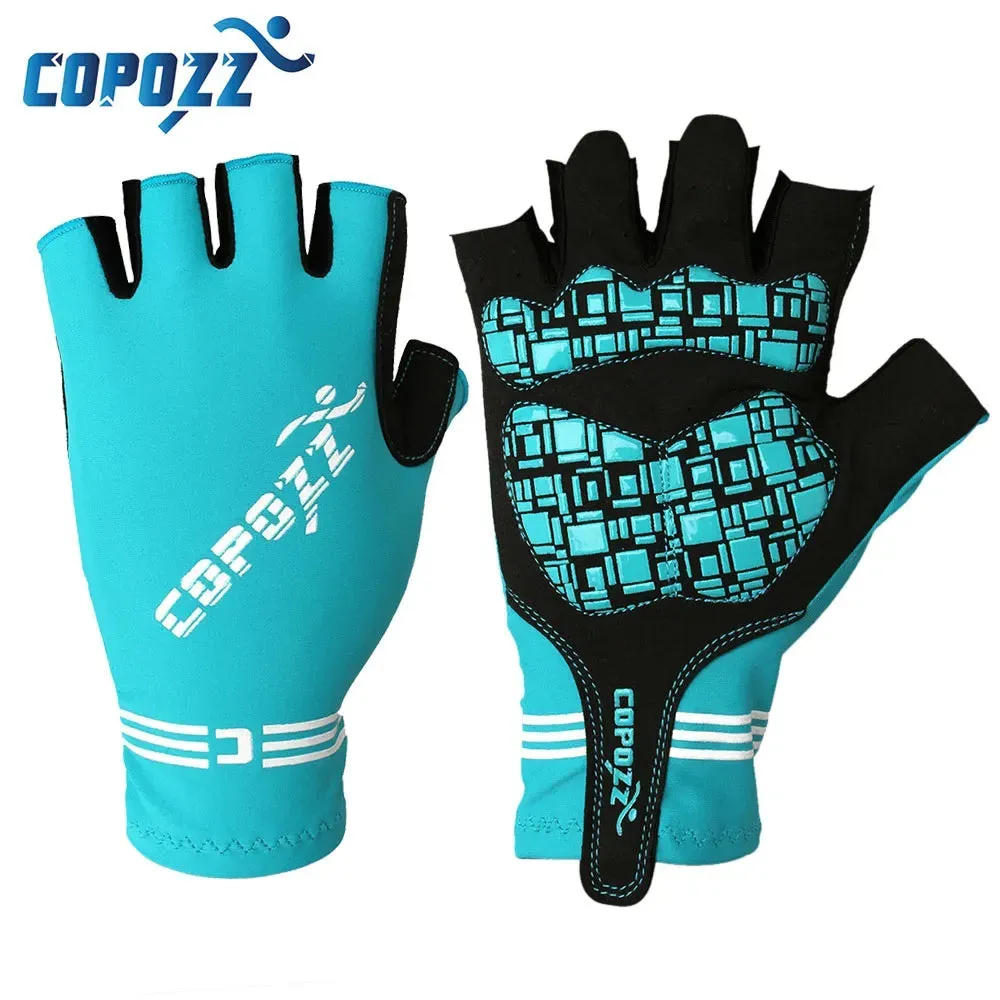 COPOZZ Half Finger GEL Cycling Gloves Mountain Mtb Anti Slip Bicycle Bike Gloves for riding Guantes Ciclismo Men Women Sport