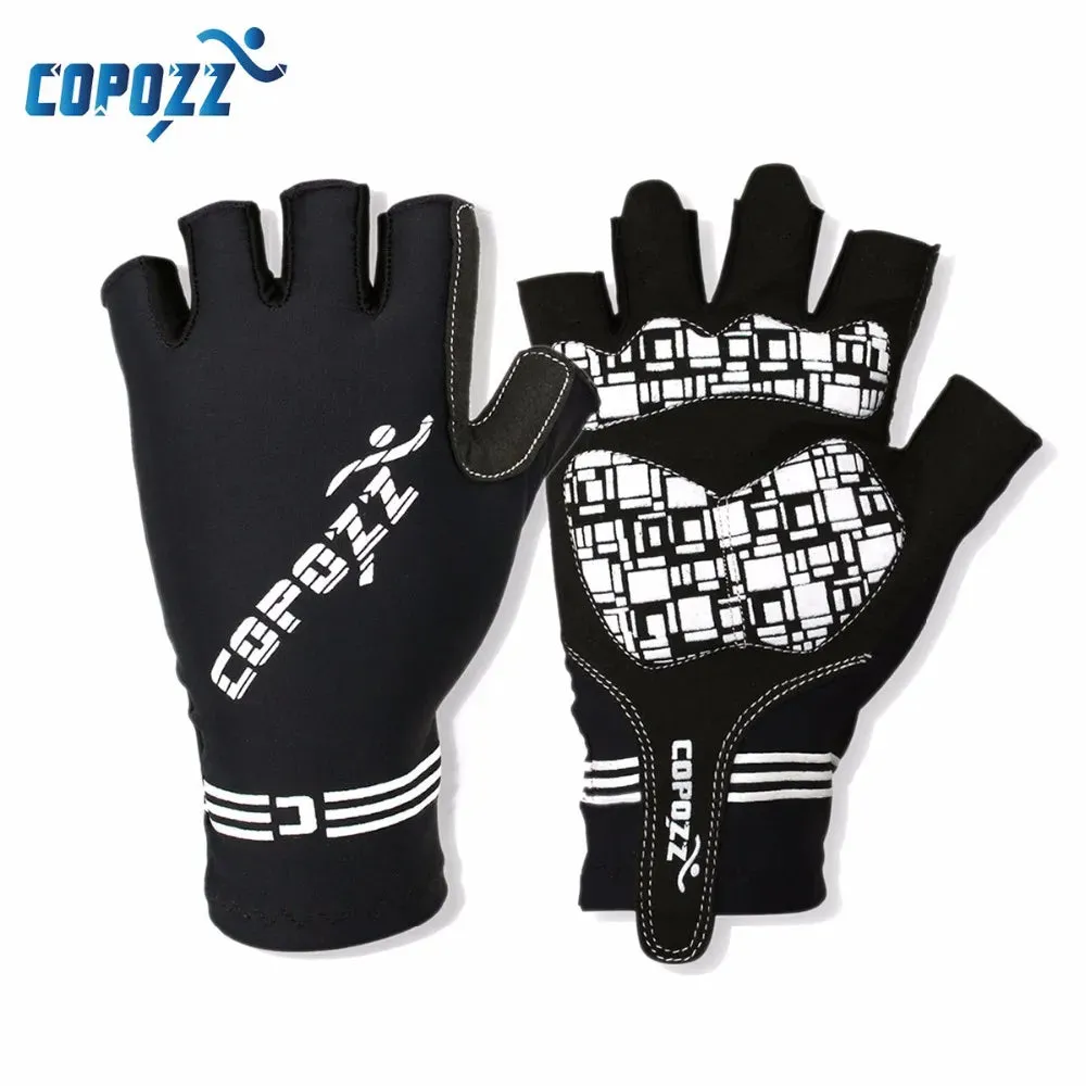 COPOZZ Half Finger GEL Cycling Gloves Mountain Mtb Anti Slip Bicycle Bike Gloves for riding Guantes Ciclismo Men Women Sport