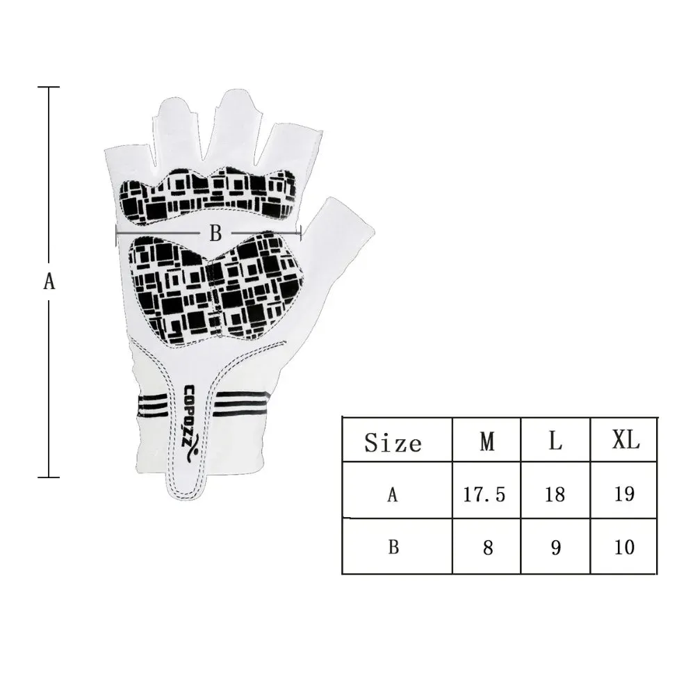 COPOZZ Half Finger GEL Cycling Gloves Mountain Mtb Anti Slip Bicycle Bike Gloves for riding Guantes Ciclismo Men Women Sport