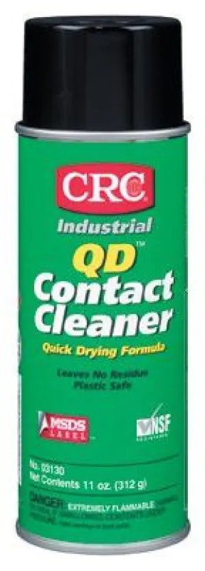 CRC 03130 QD Contact Cleaners, 11 oz Aerosol Can (12 Cans)