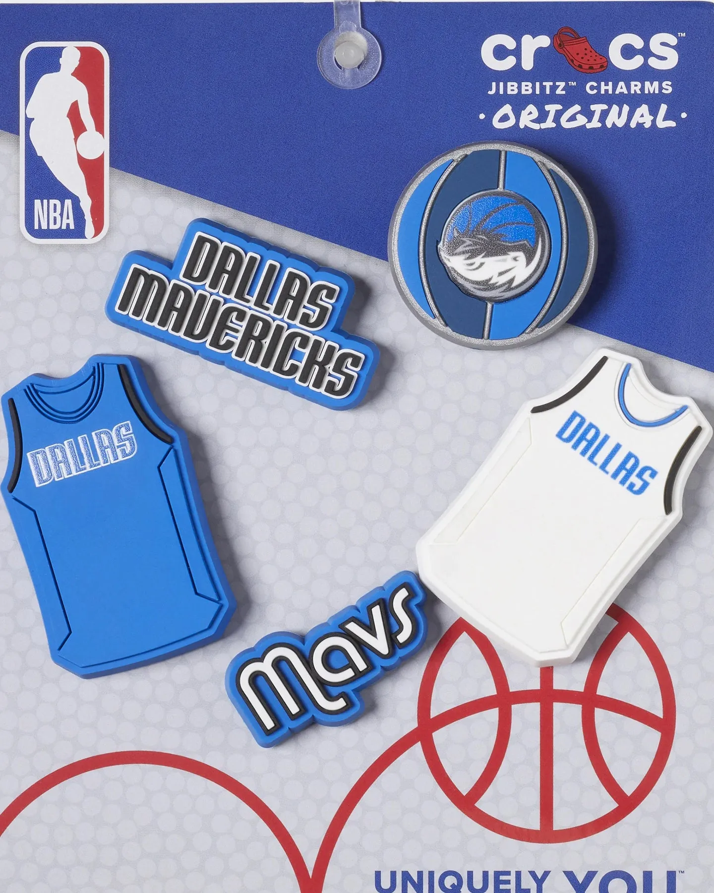 Crocs Dallas Mavericks 5 Pack Jibbitz Charms Multi