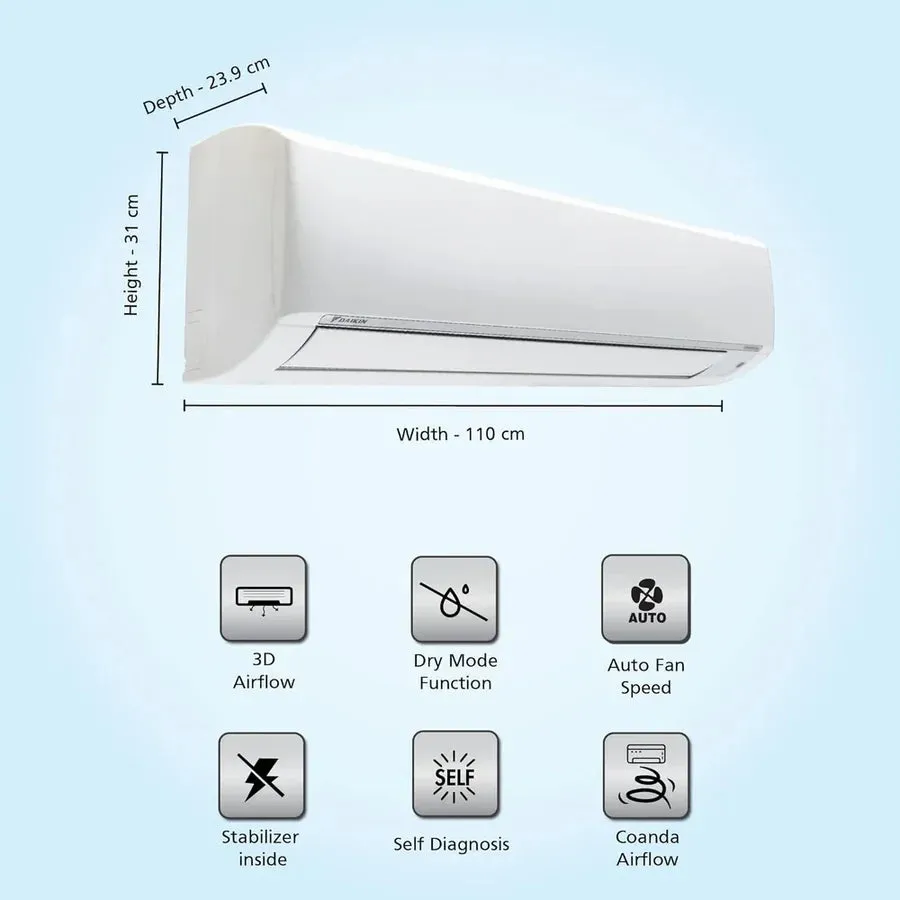 Daikin GTKL71UV16 2.2 Ton 4 Star Inverter GTKL Series Split AC Without Kit