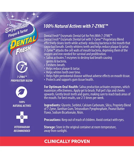 Dental Fresh Enzymatic Gel Triflex Toothbrush Kit for Dogs