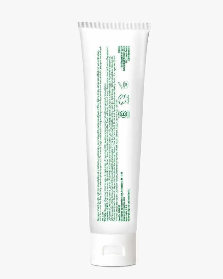 Desert Essence Toothpaste Ultra Care Natural Tea Tree Oil Mega Mint 6.25 oz Oil