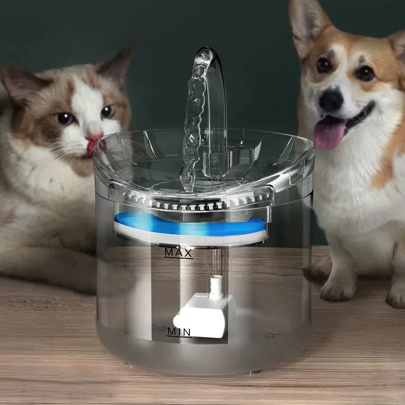 Electric Pet Automatic Sensor Water Fountain with Au Plug - Optional Filters
