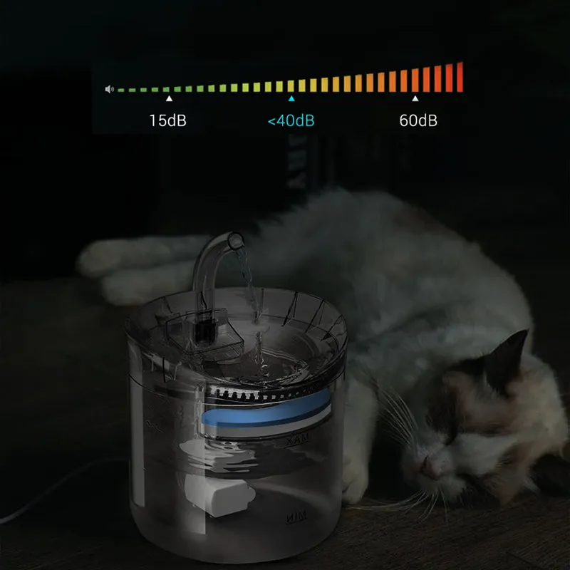 Electric Pet Automatic Sensor Water Fountain with Au Plug - Optional Filters