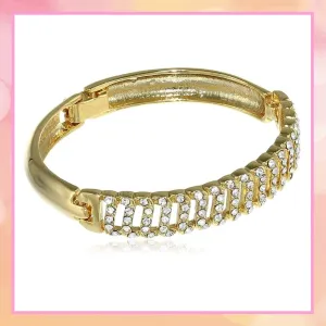 Estele Gold and Silver Plated Continuity Cuff Bracelet for women