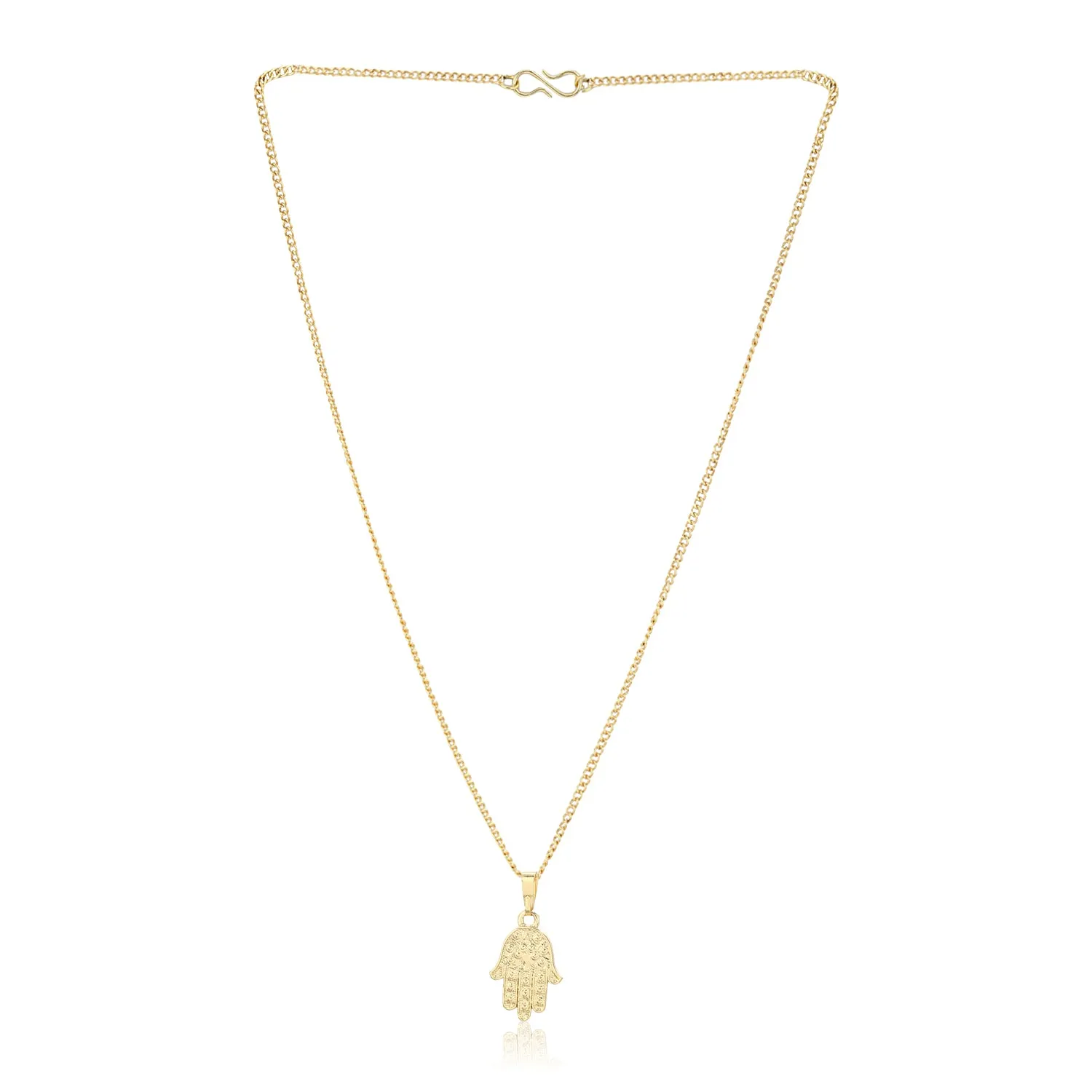 Estele - Hamsa Lucky Charm Pendant with Chain
