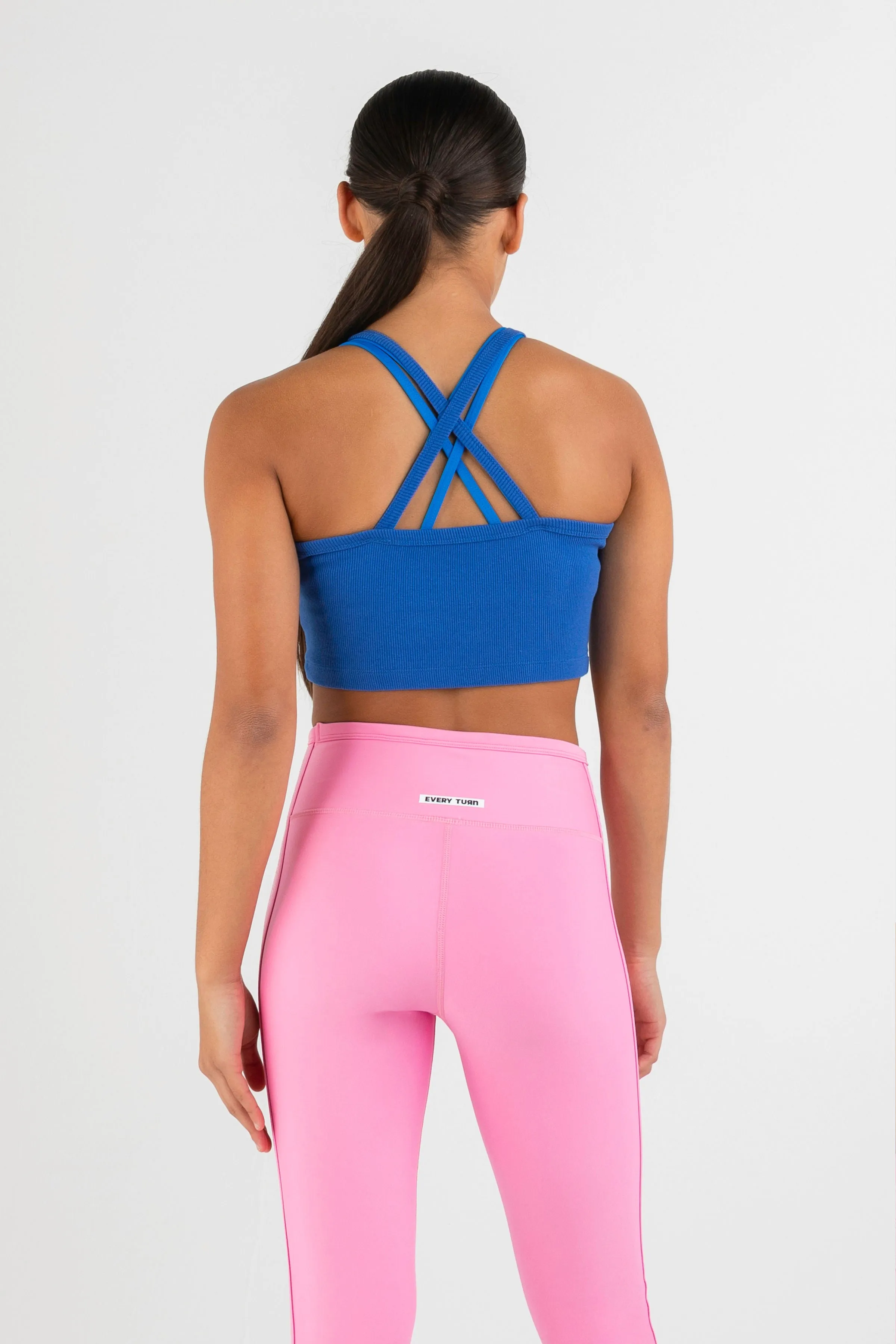 Every Turn Staple Cropped  Rib Singlet