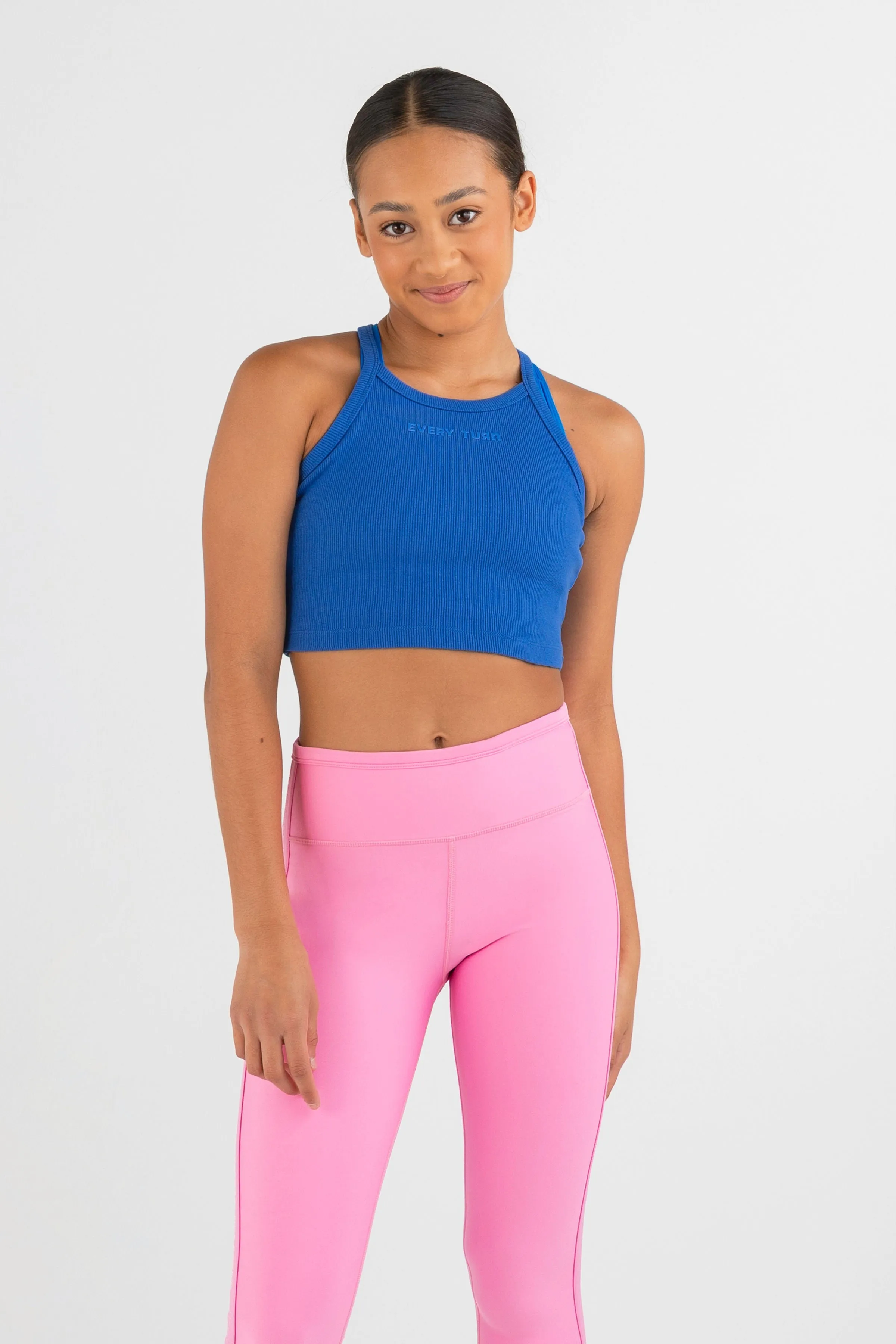 Every Turn Staple Cropped  Rib Singlet