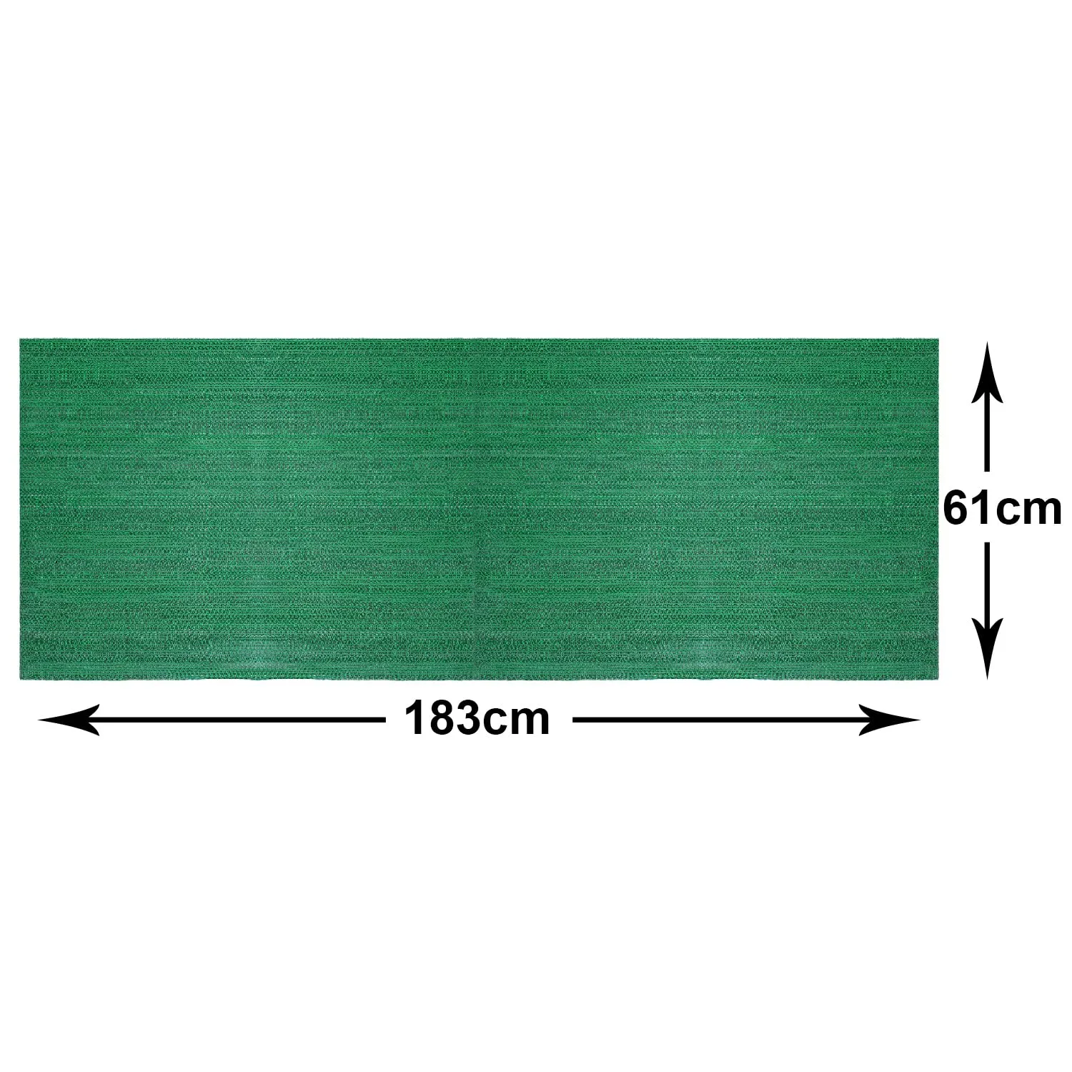 Heart Home Rubber Waterproof Anti-Skid Swimming Pool Mat|Shower Mat|Rainmat for Entrance Area,Bathroom,2 x 6 Feet (Green)