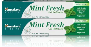 Himalaya Mint Fresh Gel Toothpaste, Fluoride Free to Reduce Plaque & Brighten Teeth, 6.17 oz