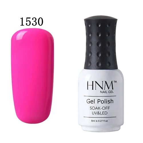 HNM 8ml UV Gel Nail Polish LED Lamp Gel Lacquer