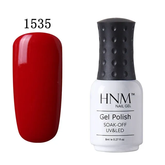 HNM 8ml UV Gel Nail Polish LED Lamp Gel Lacquer
