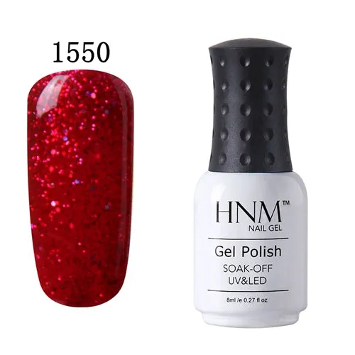 HNM 8ml UV Gel Nail Polish LED Lamp Gel Lacquer