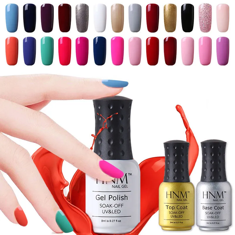 HNM 8ml UV Gel Nail Polish LED Lamp Gel Lacquer
