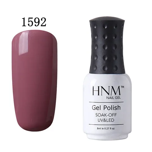 HNM 8ml UV Gel Nail Polish LED Lamp Gel Lacquer