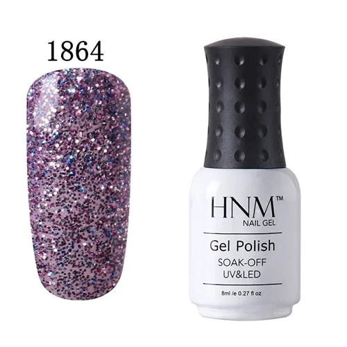 HNM 8ml UV Gel Nail Polish LED Lamp Gel Lacquer
