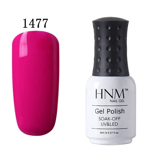 HNM 8ml UV Gel Nail Polish LED Lamp Gel Lacquer