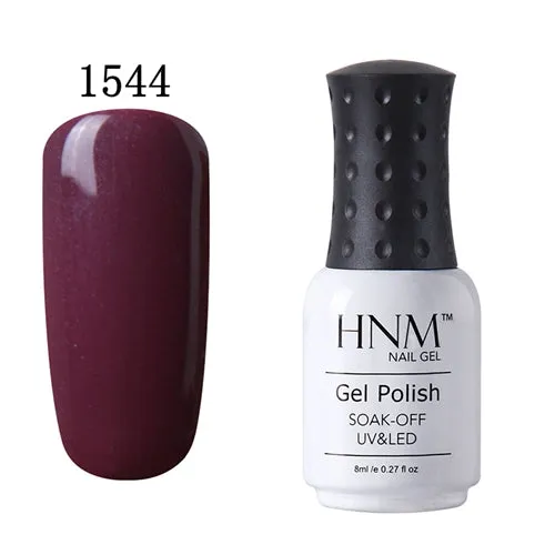HNM 8ml UV Gel Nail Polish LED Lamp Gel Lacquer