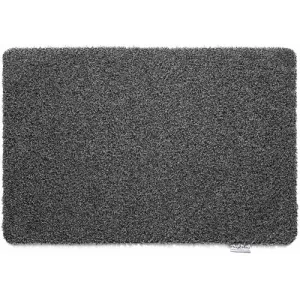 HugRug Doormat Plain Charcoal Mat 50x75cm