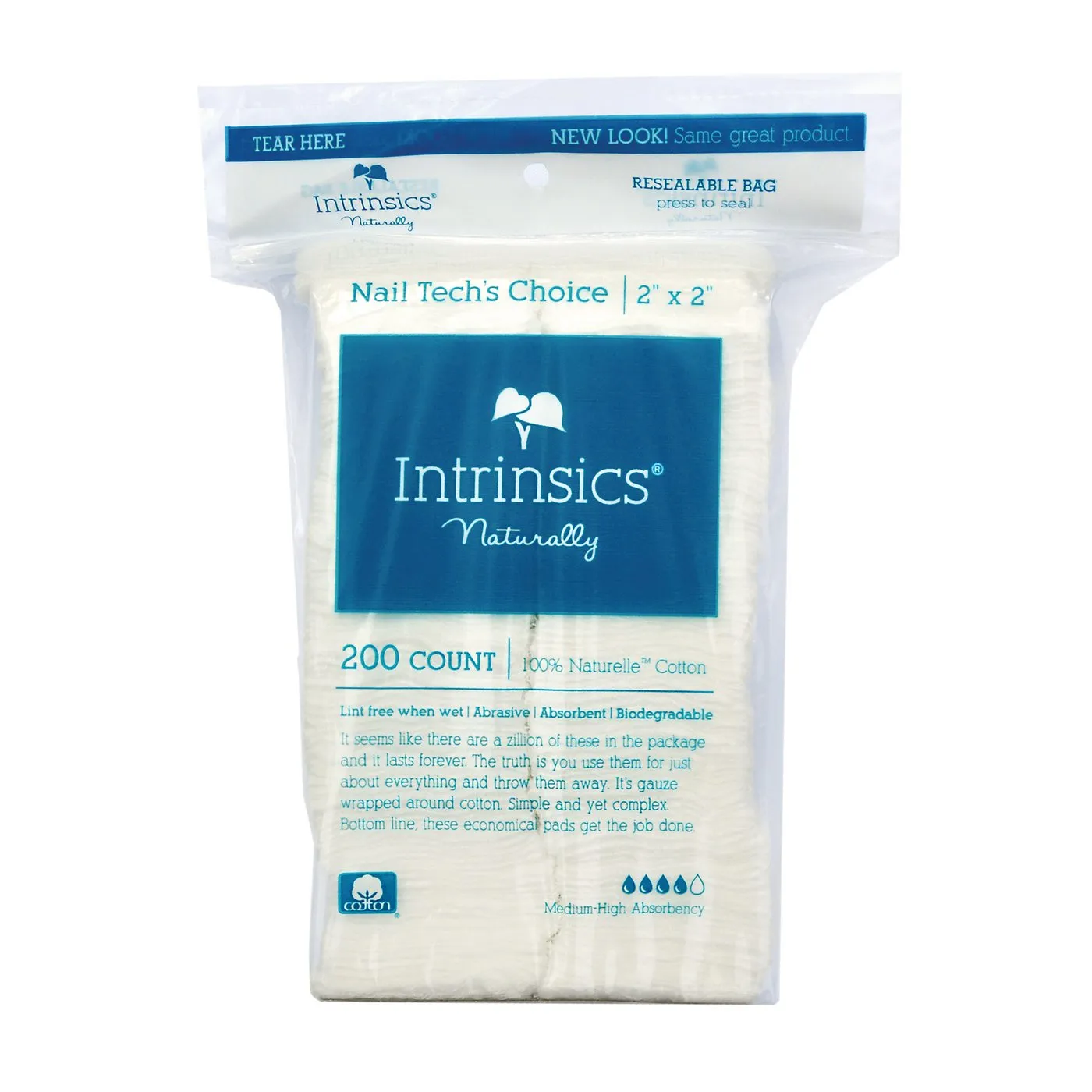 Intrinsics Petite Cotton Wipes 2x2