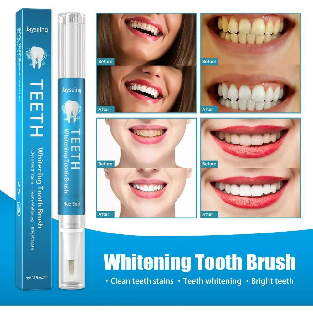 Jayuting Teeth Whitening Pen Toothpaste Toothbrush Gel Effectively Remove Stains Clean Bleach  Breath Safe Teeth Whitener