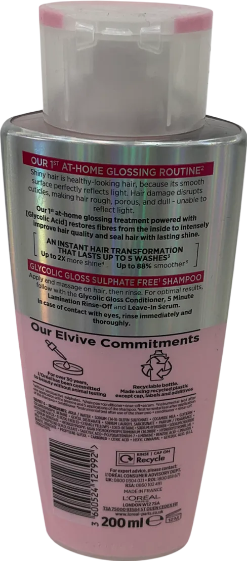 L'Oreal Glycolic Gloss Shampoo 200 ml