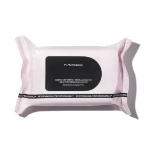 M.A.C Gently Off Wipes   Micellar Water Biodegradable / Mini MAC 30 Sheets