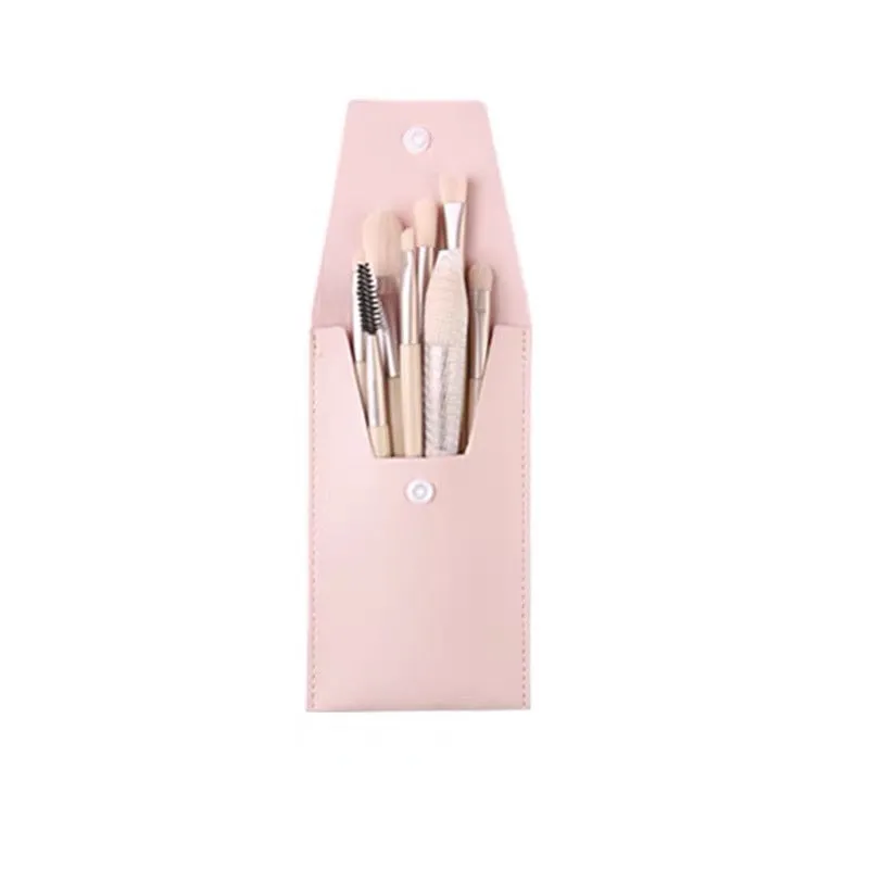 Mini 8-piece Macaron Soft-bristled Makeup Brush Portable Beginner Blush Eyeshadow Brush Makeup Tool Set