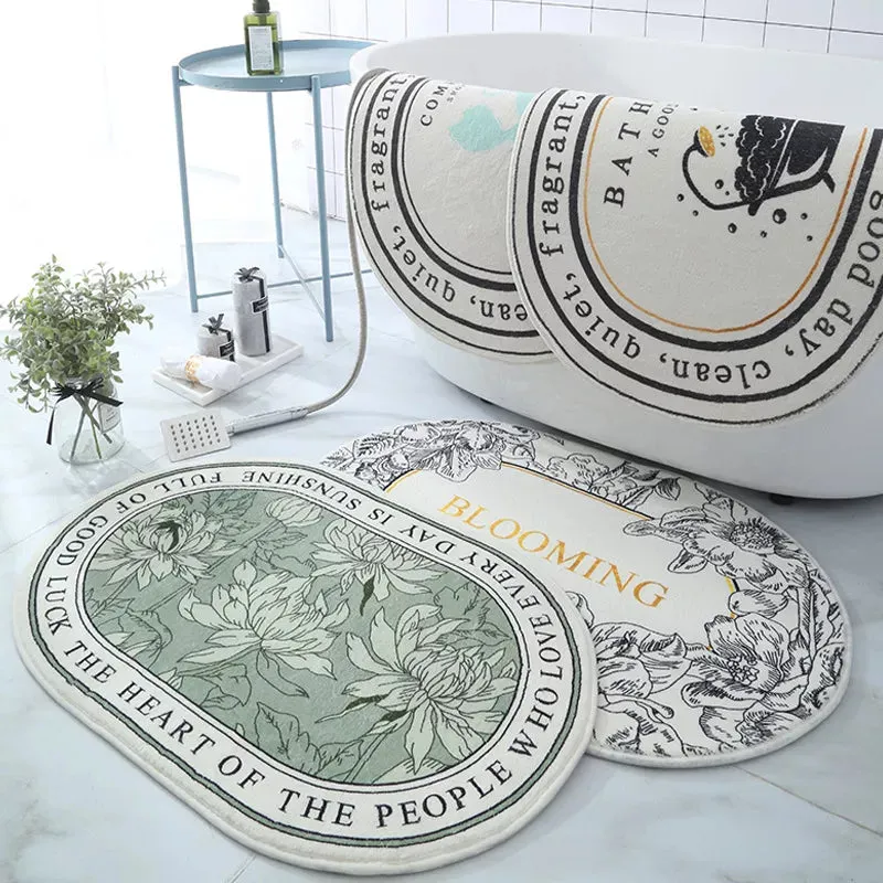 Non-Slip Absorbent Bath Mat & Carpet for Bathroom, Doormat, Balcony, Porch, and Area Use