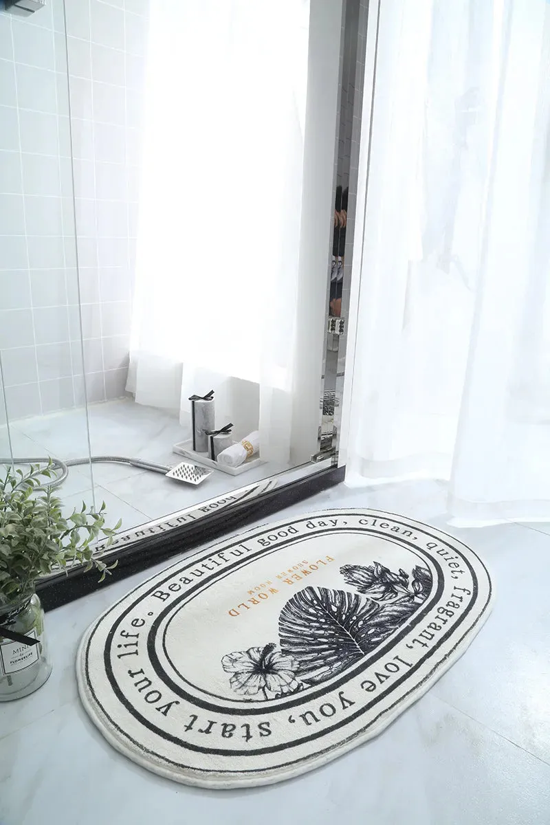 Non-Slip Absorbent Bath Mat & Carpet for Bathroom, Doormat, Balcony, Porch, and Area Use